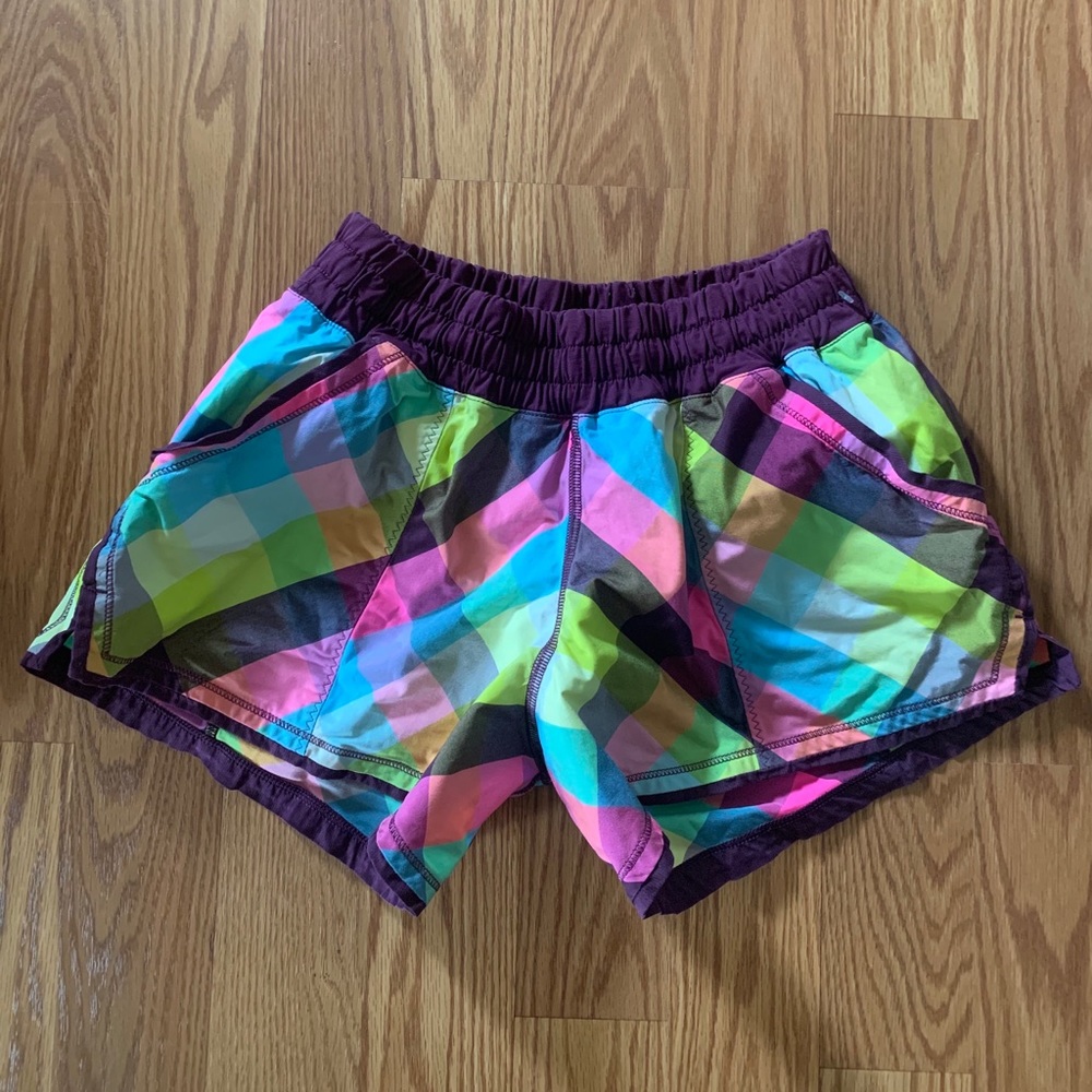 Rare lululemon plaid shorts
